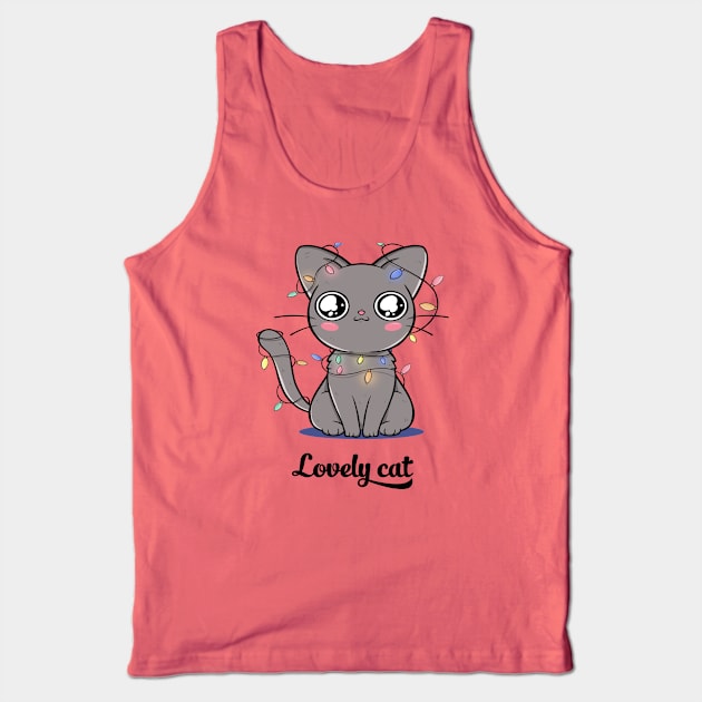 Lovely cat Tank Top by This is store